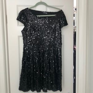 Runway Paris Black Sequin Dress
